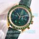 Swiss Replica Omega Speedmaster  Moonwatch Calibre 3861 Green and Gold (2)_th.jpg